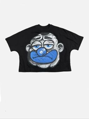Billionaire Studios Bloo Frown Tee Black Unisex  Size Small